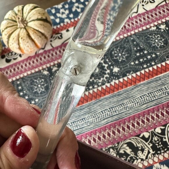 Prada Light Purple Patent Leather Clear Handle Handbag, with Auth card, Vintage - Picture 13 of 16